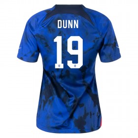 Camiseta de fútbol Estados Unidos DUNN 19 Mujer 2ª equipación Copa Mundo 2022
